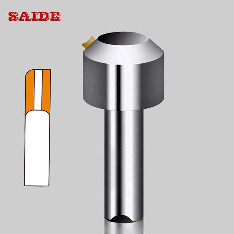 Fabrika Tedariki Yüksek Kaliteli Akrilik Kesme Makinesi Özel Cnc Tek Kristal Elmas Pah Kırma Frezeleme Aracı Akrilik/PS İçin