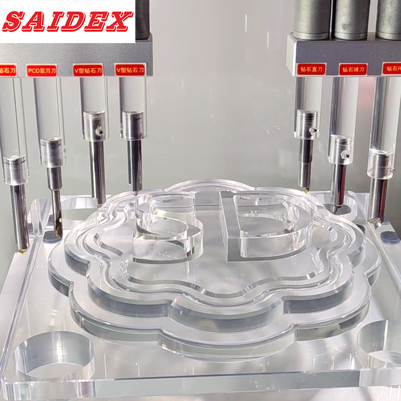 Pratik CNC freze kesme araçları Endüstriyel Akrilik CNC Çamfer Aracı Akrilik Yüksek Hızlı Kesme