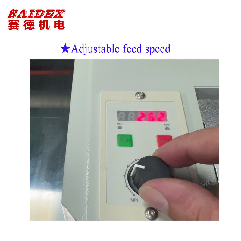 P1080 mini parlatma makinesi 30 mm'ye kadar kalınlıklarda parlatma yapabilir ve parlatma açısı 0 ila 60 derece arasında ayarlanabilir.