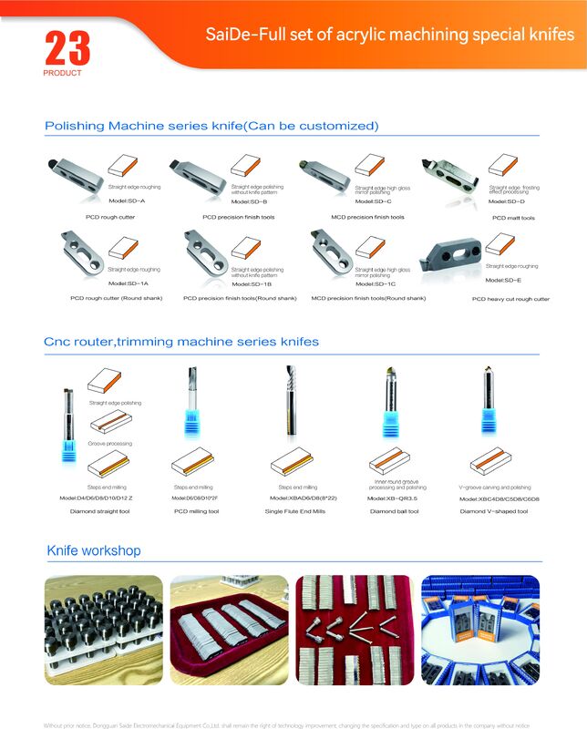 Pratik CNC freze kesme araçları Endüstriyel Akrilik CNC Çamfer Aracı Akrilik Yüksek Hızlı Kesme