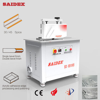 2.5kw 10A Elektrikli Akrilik Kesme Makinesi Uzunluğu 1000mm 250kg Küçük 45 Dereceli Beveling Yuvarlak Kenar Poliş Makinesi