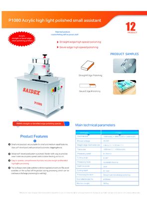 Akrilik kesme makinesi, cilalama makinesi, şekilleme makinesi